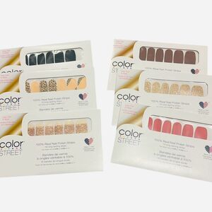 Color Street Nails Solid, Glitter, Animal. NWT Lot of 6 All seasons!